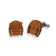 OUTLET - Christmas Jumper cufflinks with wood inlay