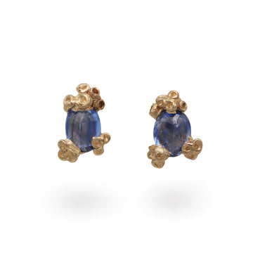 Ami Pepper Pembrokeshire Blue Sapphire Stud Earrings
