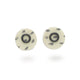 Chie Mannami Cream Circle Ear Studs