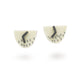 Chie Mannami Cream Semicircle Ear Studs