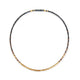 Deco Echo Fine Cubical Necklace in Gold Plate and Ombre Patina