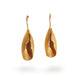 Deco Echo Gold Plated Cocoon Drop Earrings
