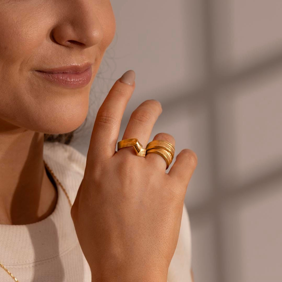 Emma Calvert Antique Ribbon Wrap Ring