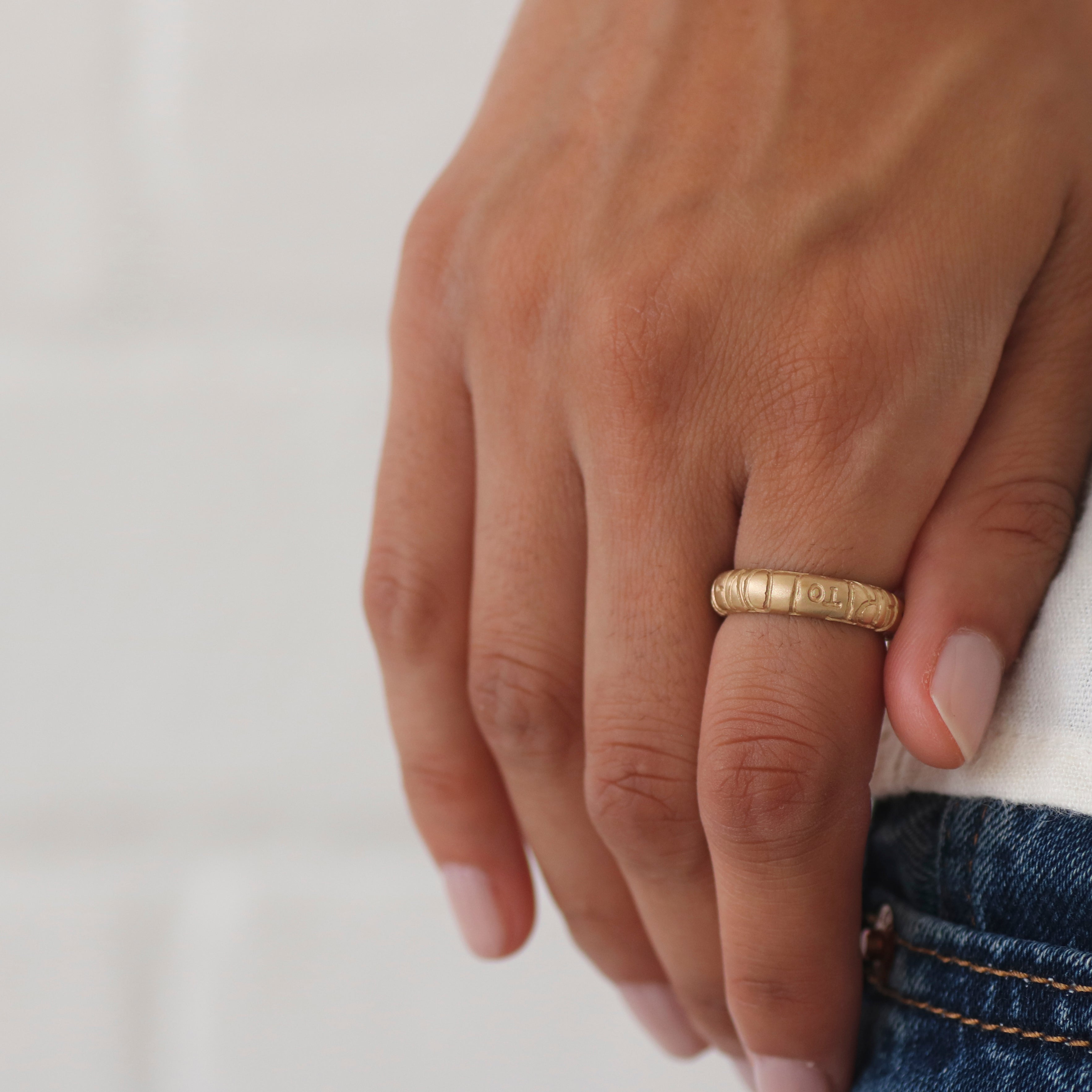 Every Heart To Love Will Come Yellow Gold Ring