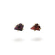 Variance Objects Garnet Yellow Gold Ear Studs