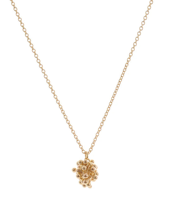 Yen Cluster Pendant in 9ct Yellow Gold