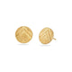 Emma Calvert Small Circle Stud Earrings in Gold-plated Silver