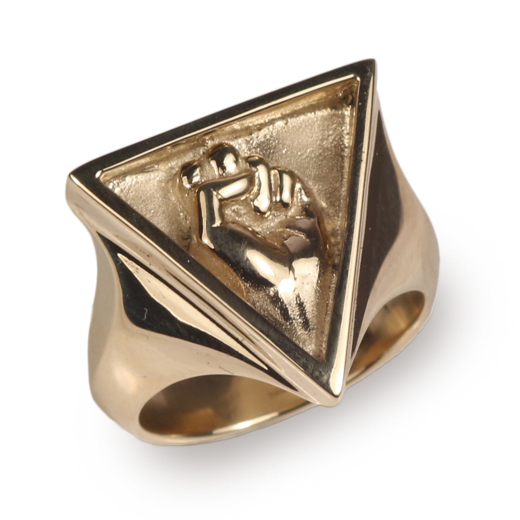Laik Ecola Yellow Gold Queer Power Ring