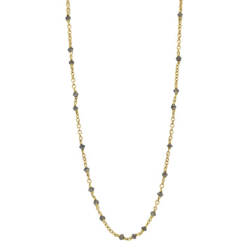 Mikala Djorup 18ct Yellow Gold Grey Diamond Bead Chain