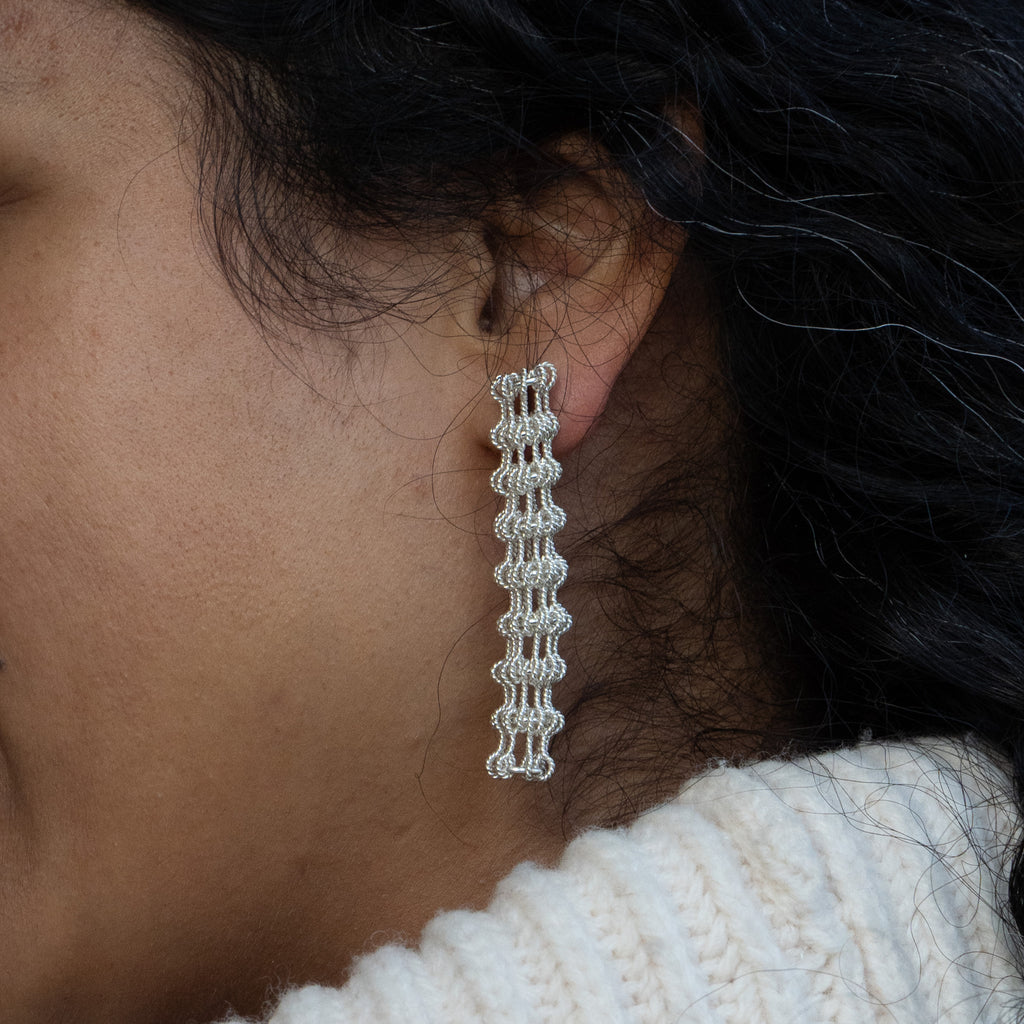 Ruth Leslie Heddle Silver Stackable Studs