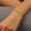 Mounir Gold-plated Faceted Nugget Bead Bracelet