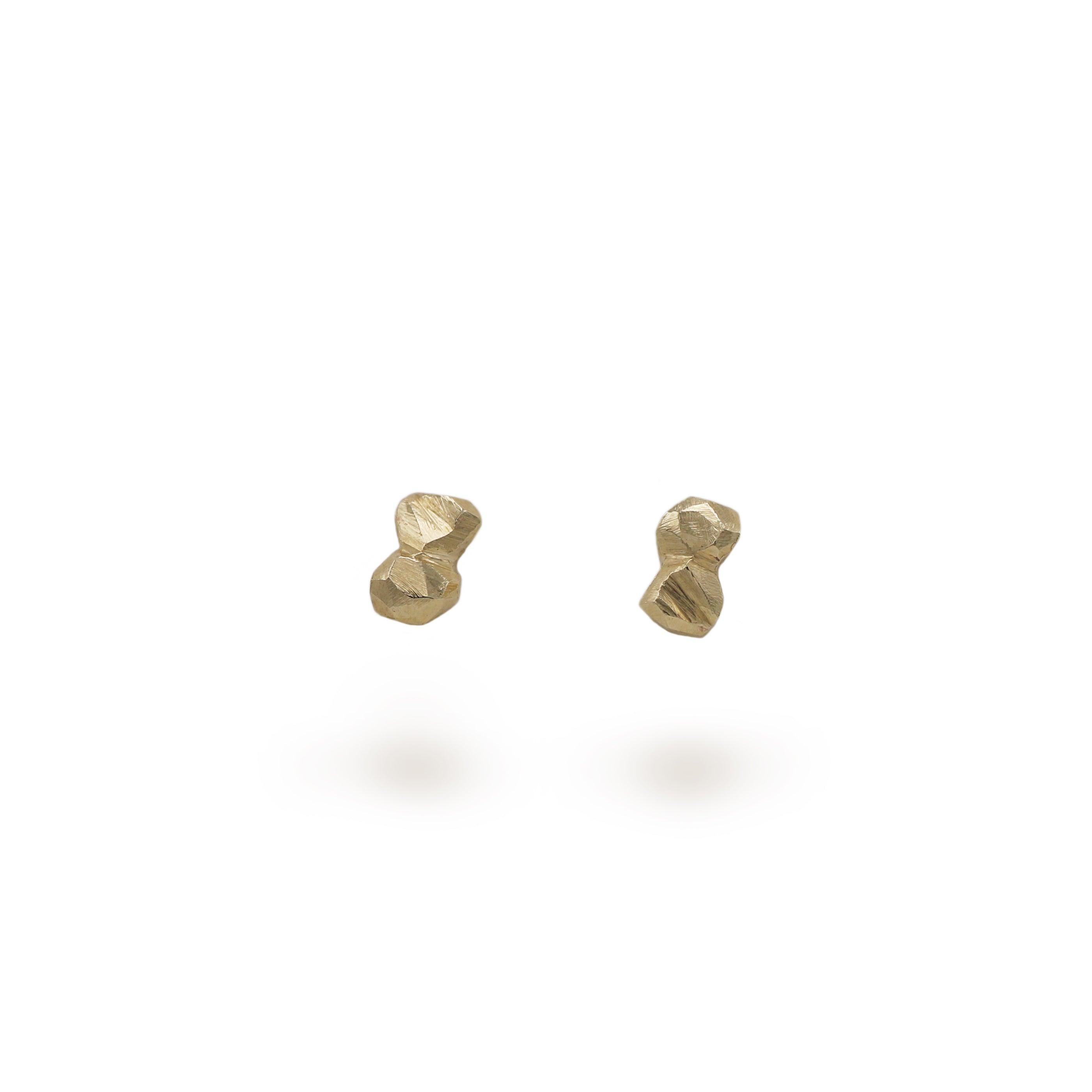 Hannah Felicity Dunne 9ct Yellow Gold Double Rock Studs