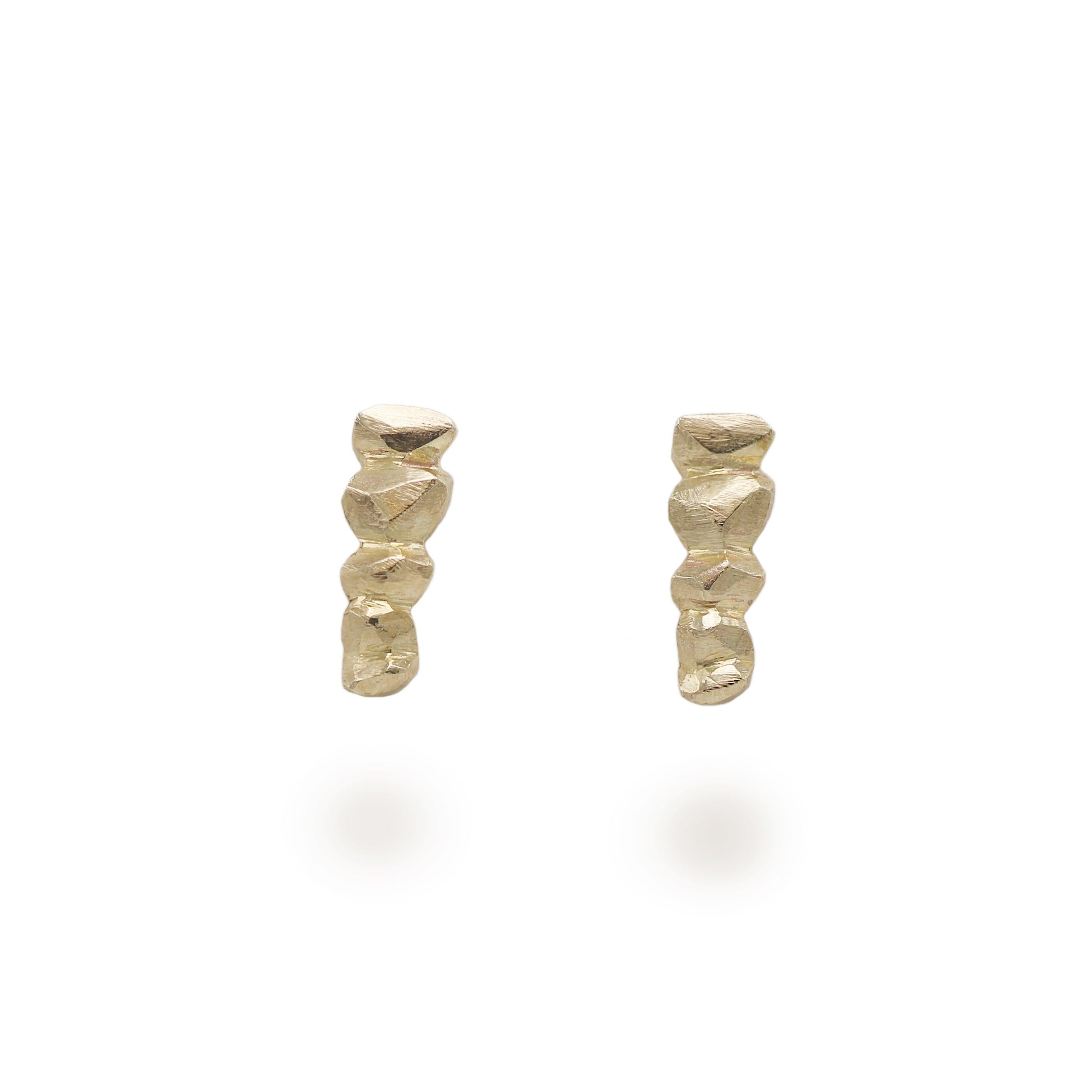 Hannah Felicity Dunne 9ct Yellow Gold Rock Ear Climbers