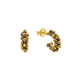 Mounir Gold Plated Pyrite Bead Hoops