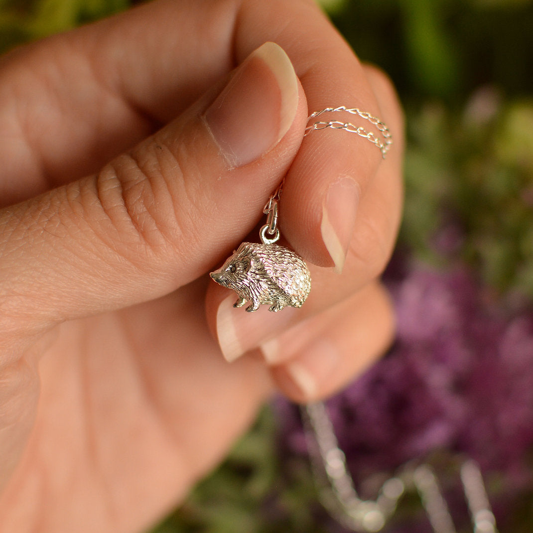 Lucy Stopes-Roe Silver Hedgehog Pendant