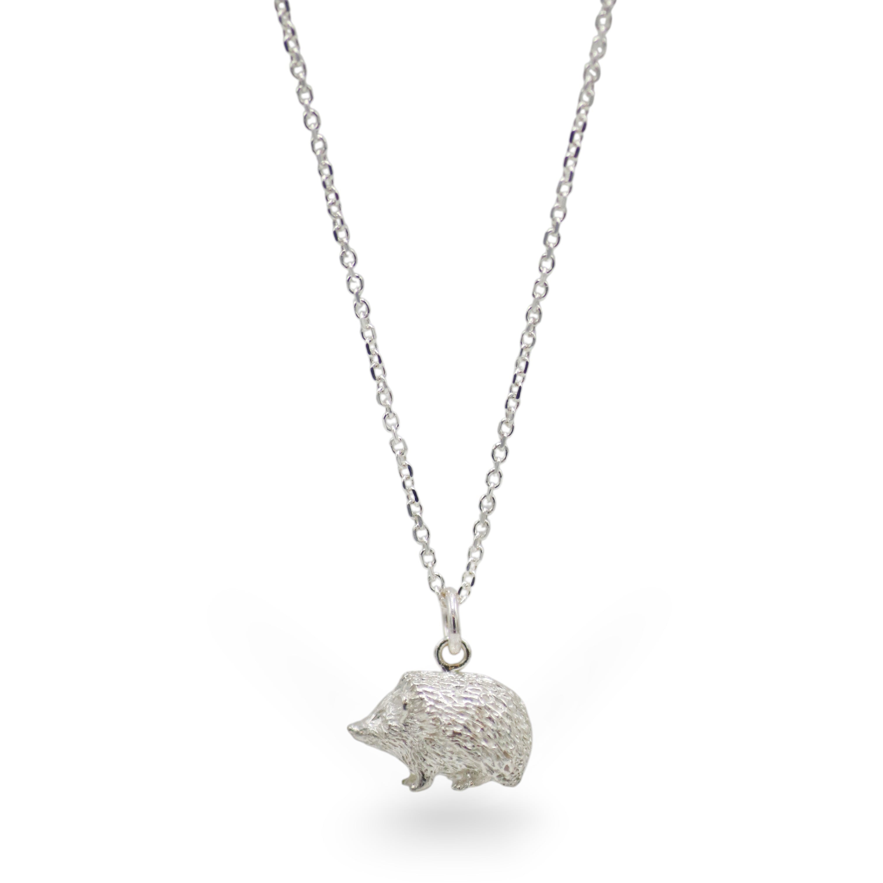 Lucy Stopes-Roe Silver Hedgehog Pendant