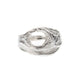 Issy White Silver Phellem Ring
