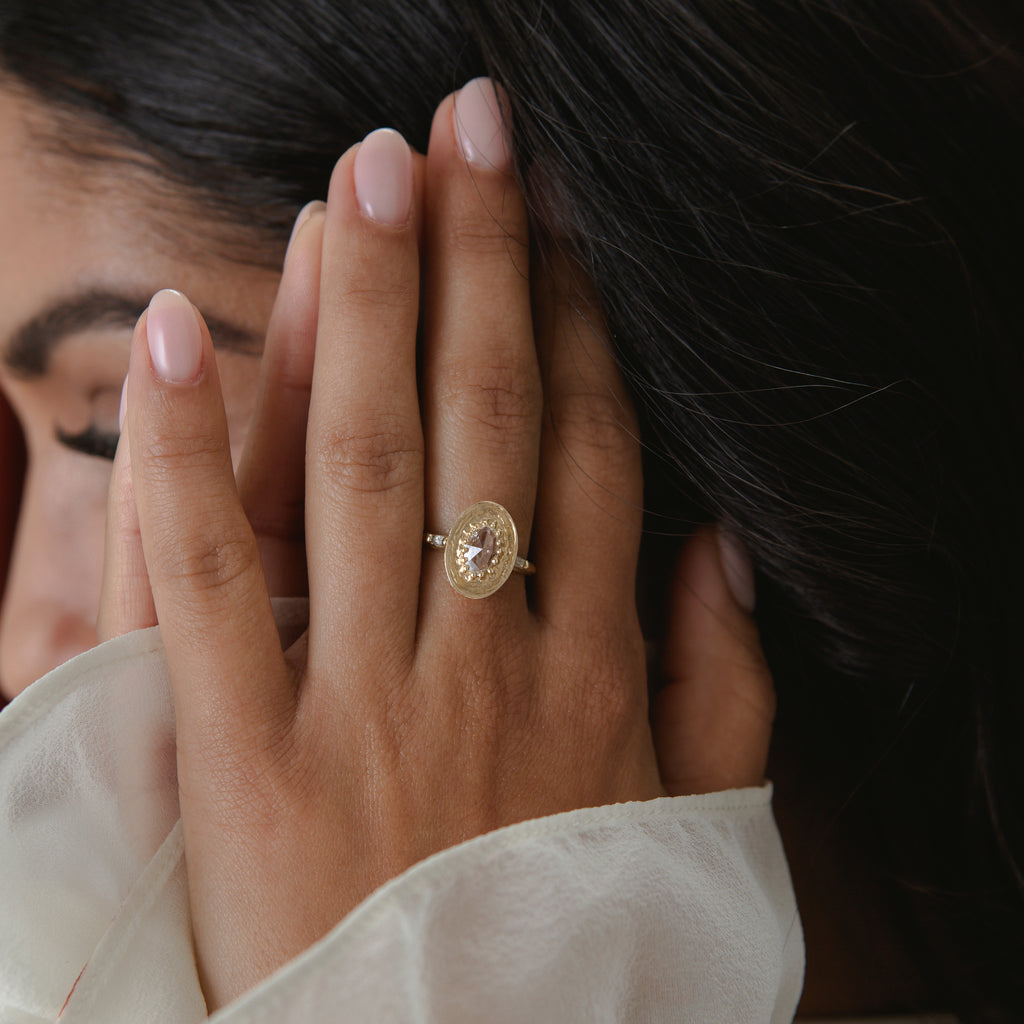 Lab Grown Diamond Modern Engagement Ring