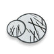 Mizuki Takahashi Enamel Monochrome Large Duo Brooch