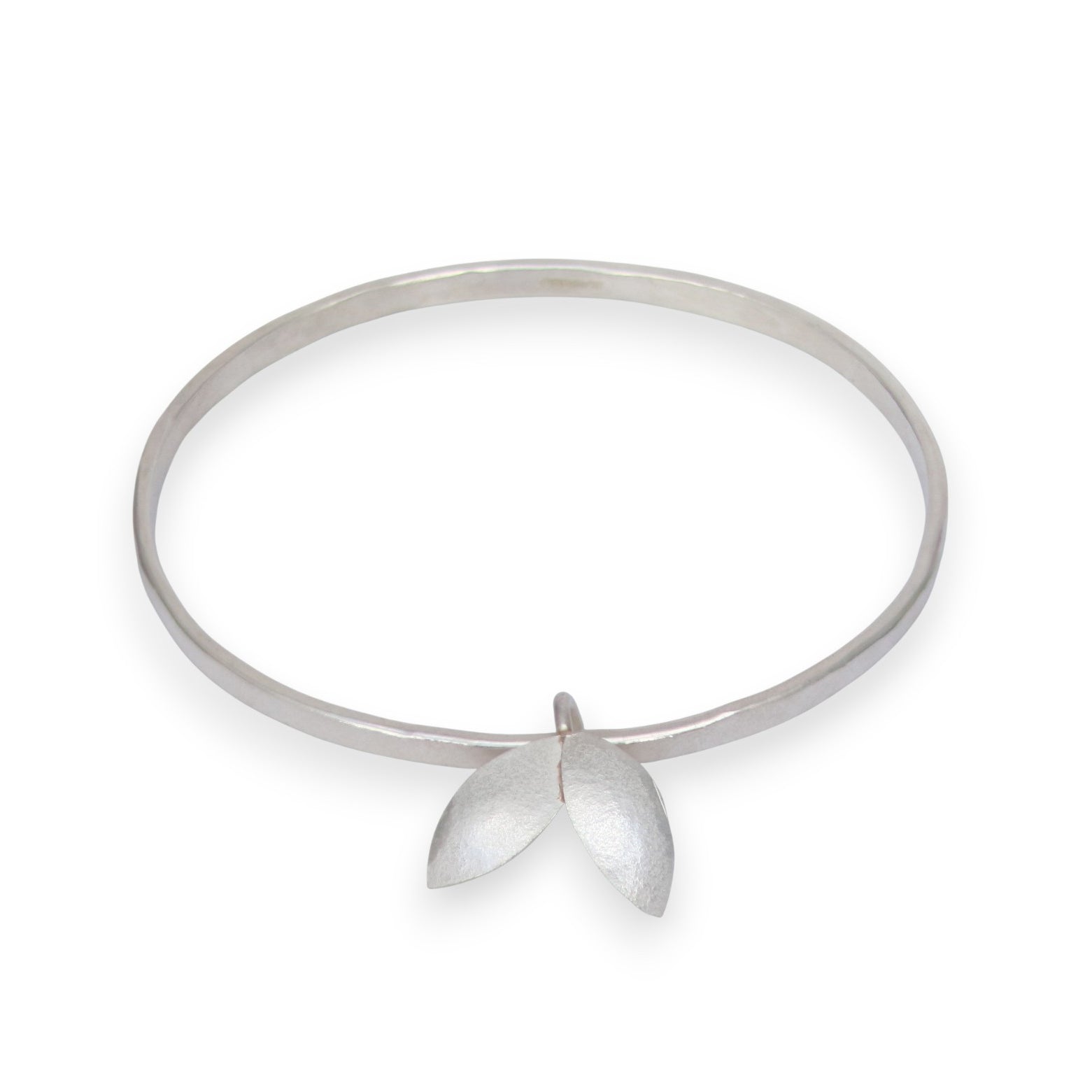 Shimara Carlow Silver Leaf Charm Bagle