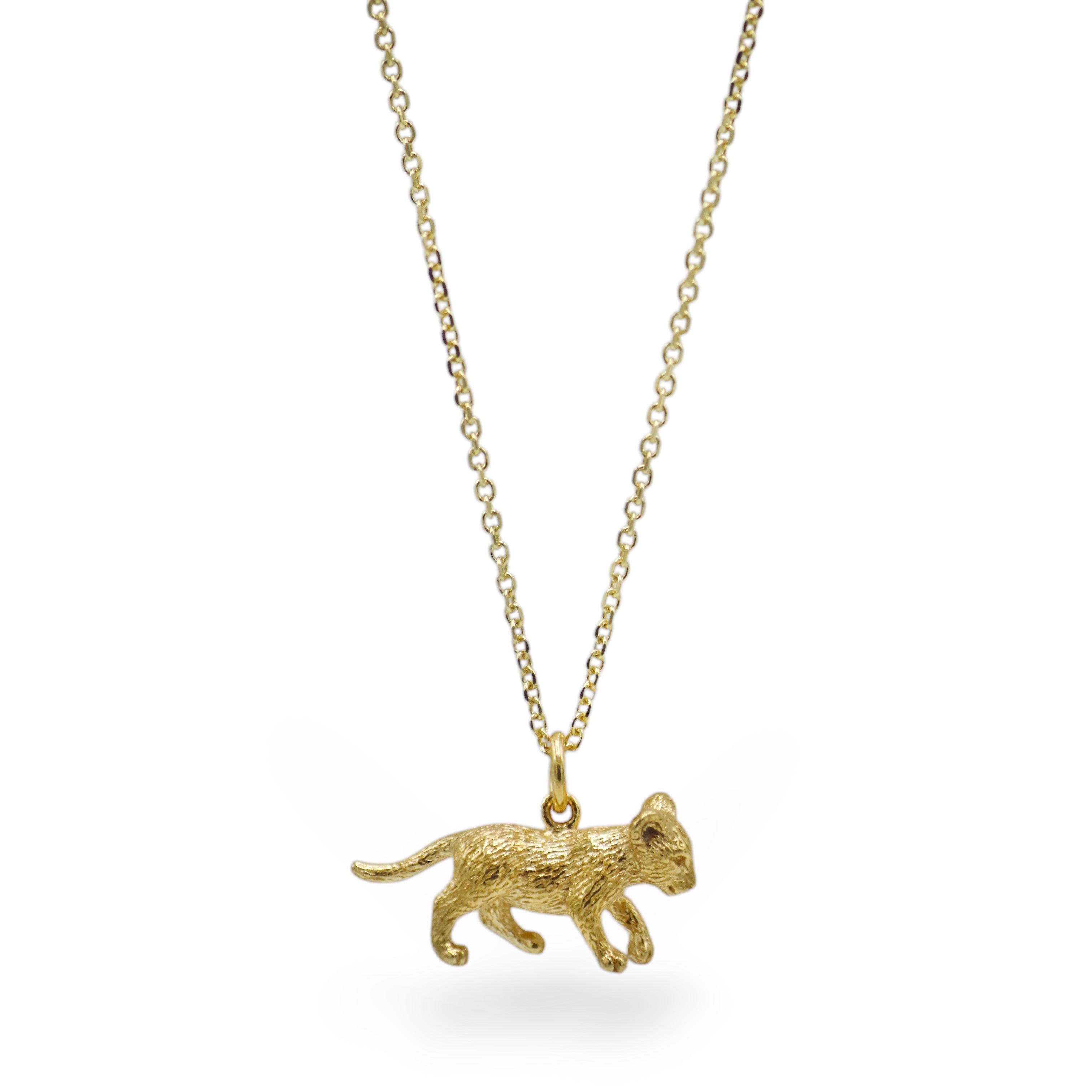Lucy Stopes-Roe Gold-plated Lion Cub Pendant