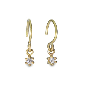 Maya Selway 18ct Yellow Gold Dew Drop Diamond Earrings