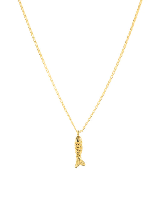 Momocreatura Gold Vermeil Micro Fish Pendant