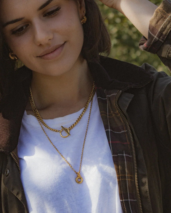 Milly Maunder Gold Plated Looped Buoy Pendant