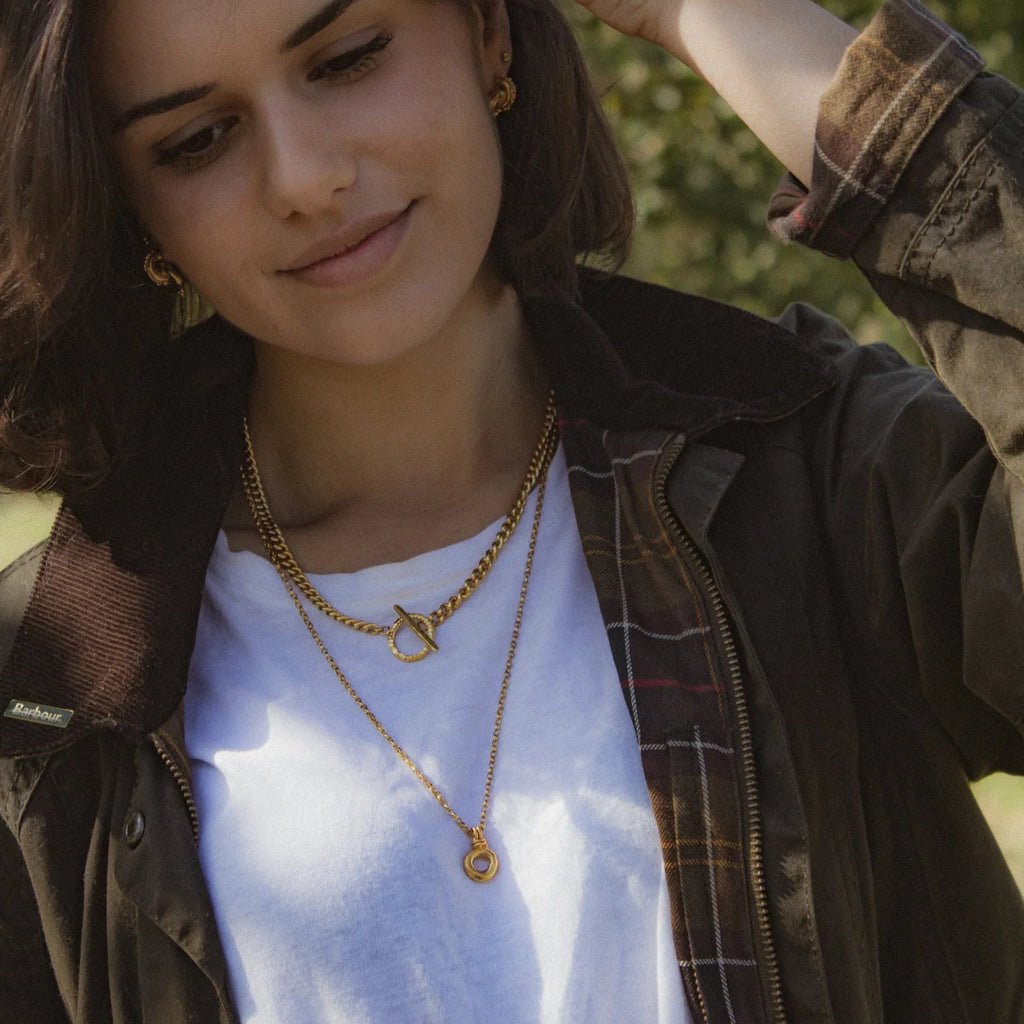Milly Maunder Gold Plated Looped Buoy Pendant