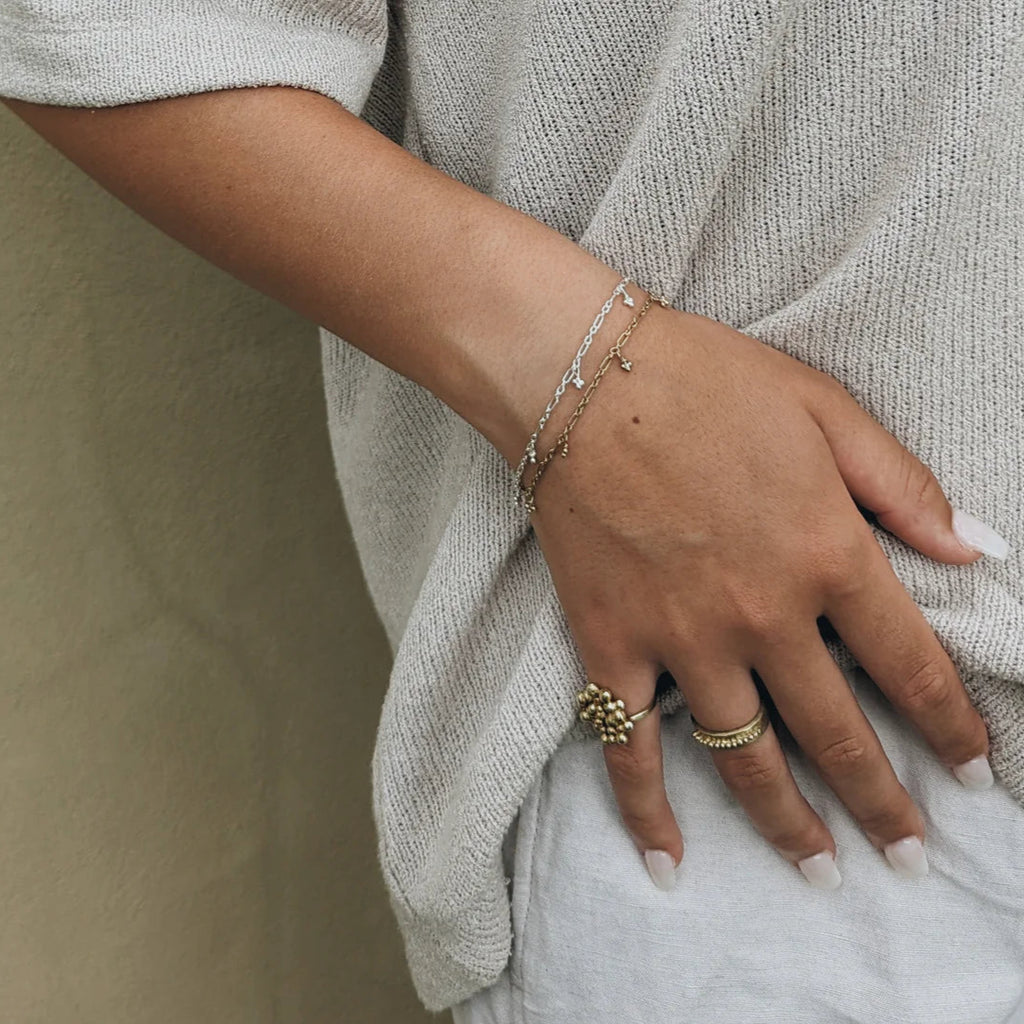 Milly Maunder Gold Plated Mini Trio Bubble Bracelet