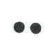 Natalie Harris Oxidised Silver Black Diamond Disc Ear Studs