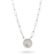 Olivia Jane Silver Buckle Pendant with Paperclip Chain