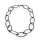 Mizuki Takahashi Handmade Leaf Link Necklace in Oxidised Silver