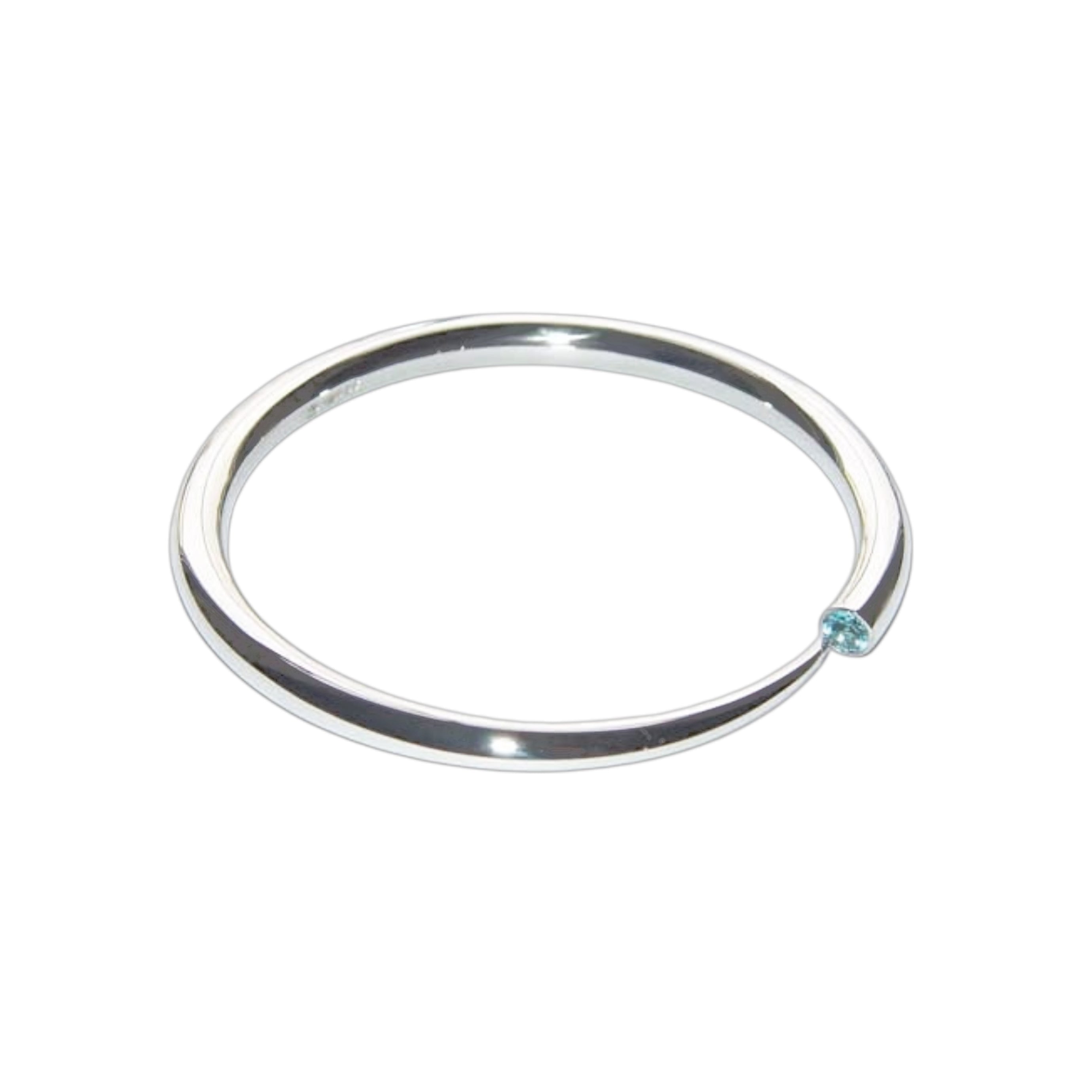 Outlet Paul Finch Silver bangle with Blue Topaz