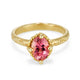 Ciara Bowles 9ct Yellow Gold Pink Tourmaline Solitaire Ring