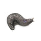 Amy Findlay Oxidised Silver Slug Brooch - Perry