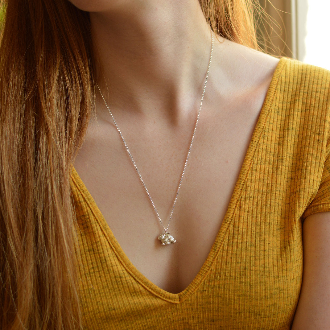 Lucy Stopes-Roe Silver Rabbit Pendant