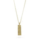 Zoya Dickinson 9ct Yellow Gold Rectangle Fern Pendant