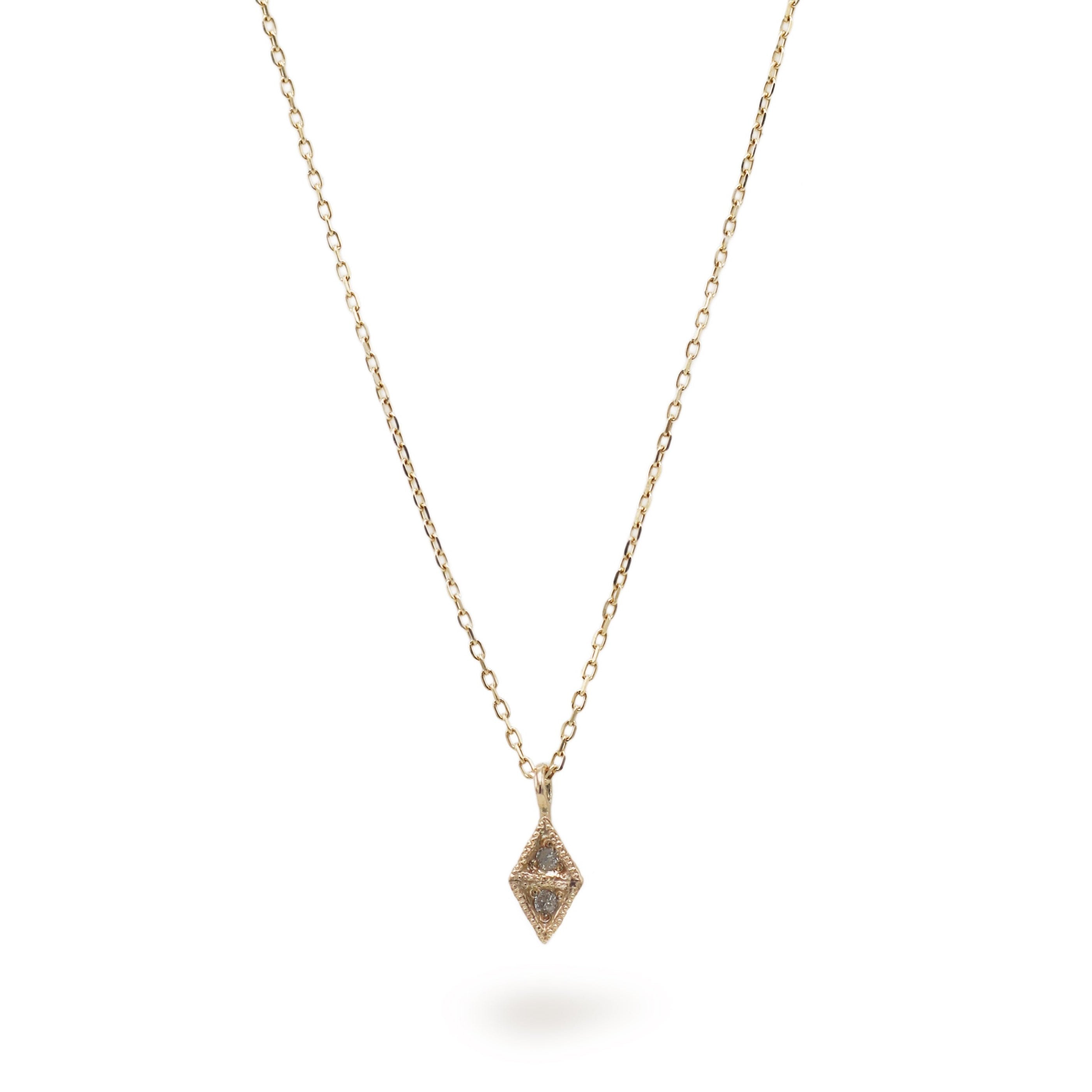 Rusty Thought Gold Kite Diamond Pendant