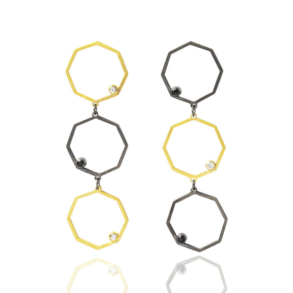 Scarlett Cohen-French Octagonal Drop Earrings