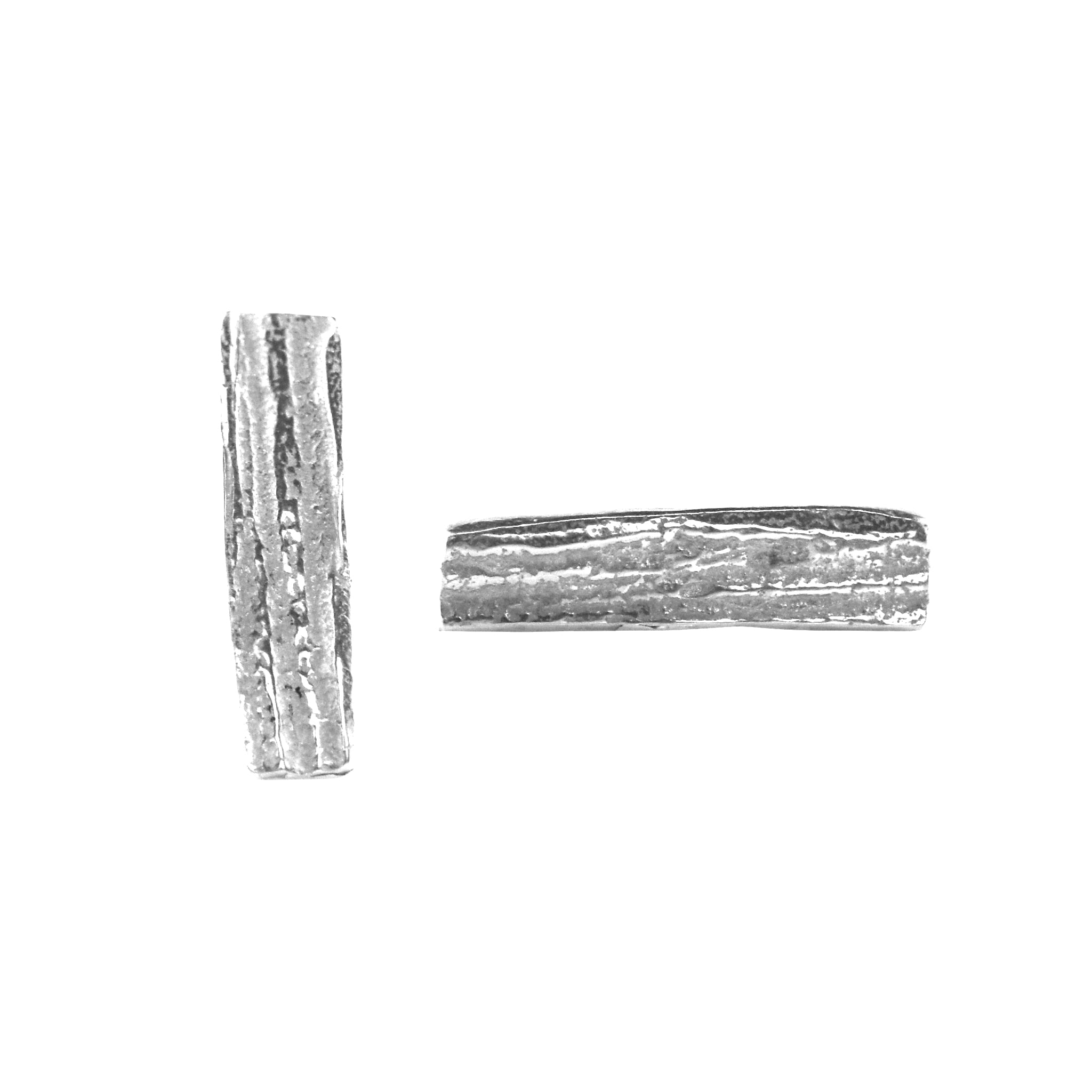 Issy White Oak Bar Silver Studs