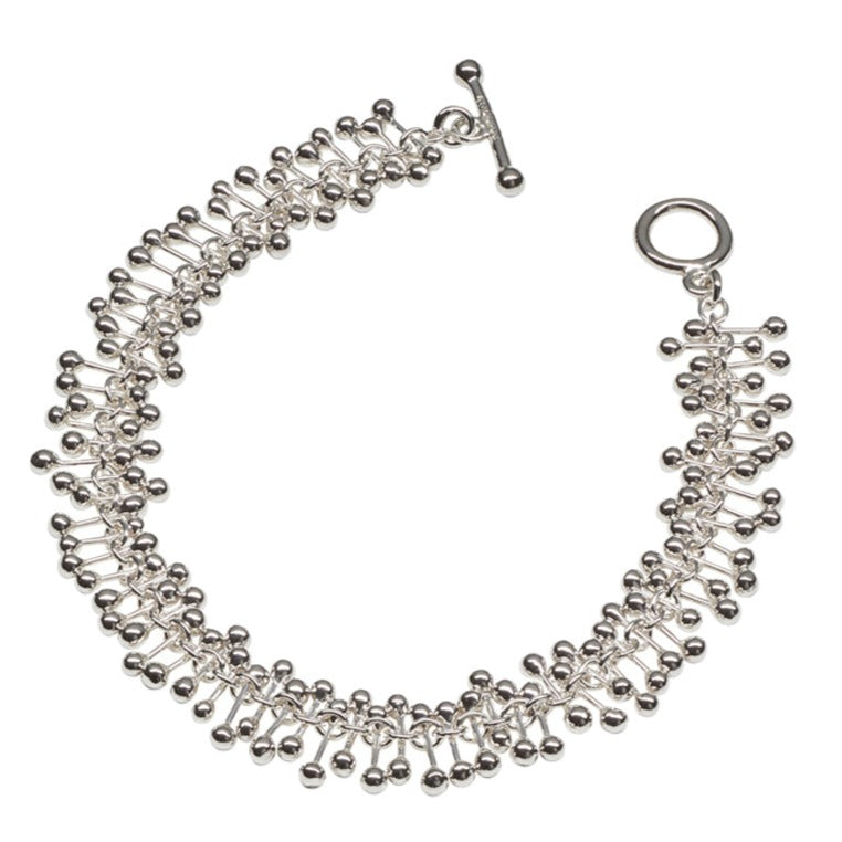 Yen Silver Molecule Bracelet