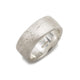 Justin Duance Mens Wide Silver Sandcast Ring