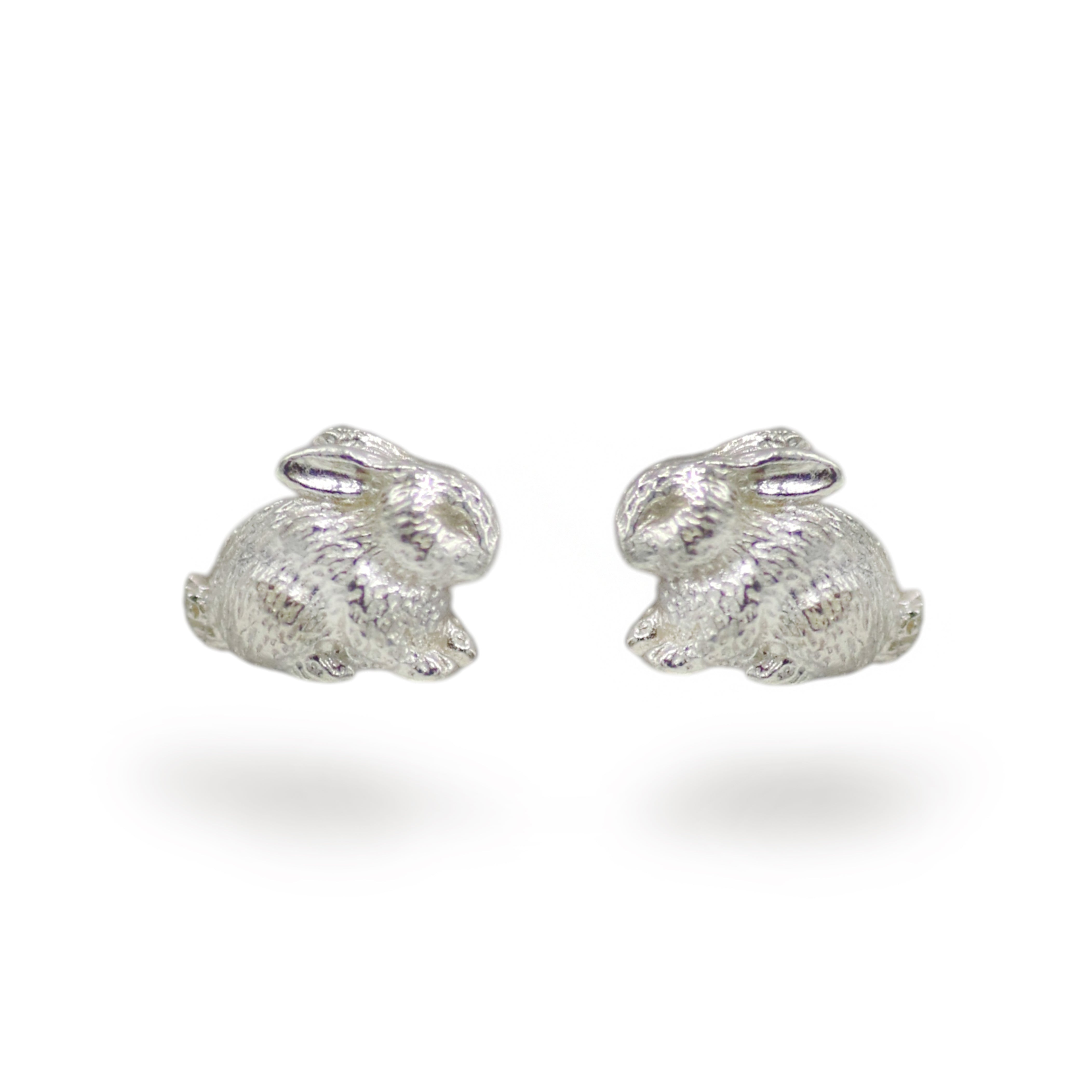 Lucy Stopes-Roe Silver Rabbit Earrings