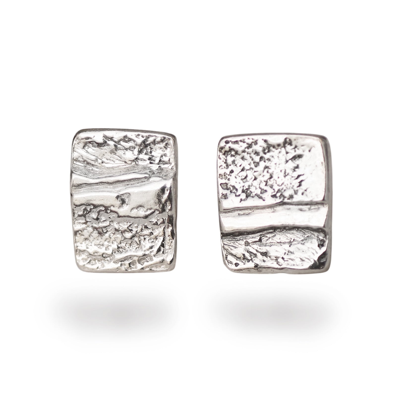 Angela Strachan Silver Oblong Studs