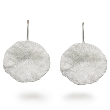 Heeseung Koh Silver Circle Drop Earrings
