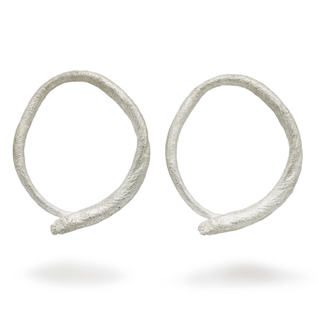Heeseung Koh Silver Circle Studs