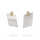 Olivia Jane Silver and Yellow Gold Drop Geo Stud Earrings