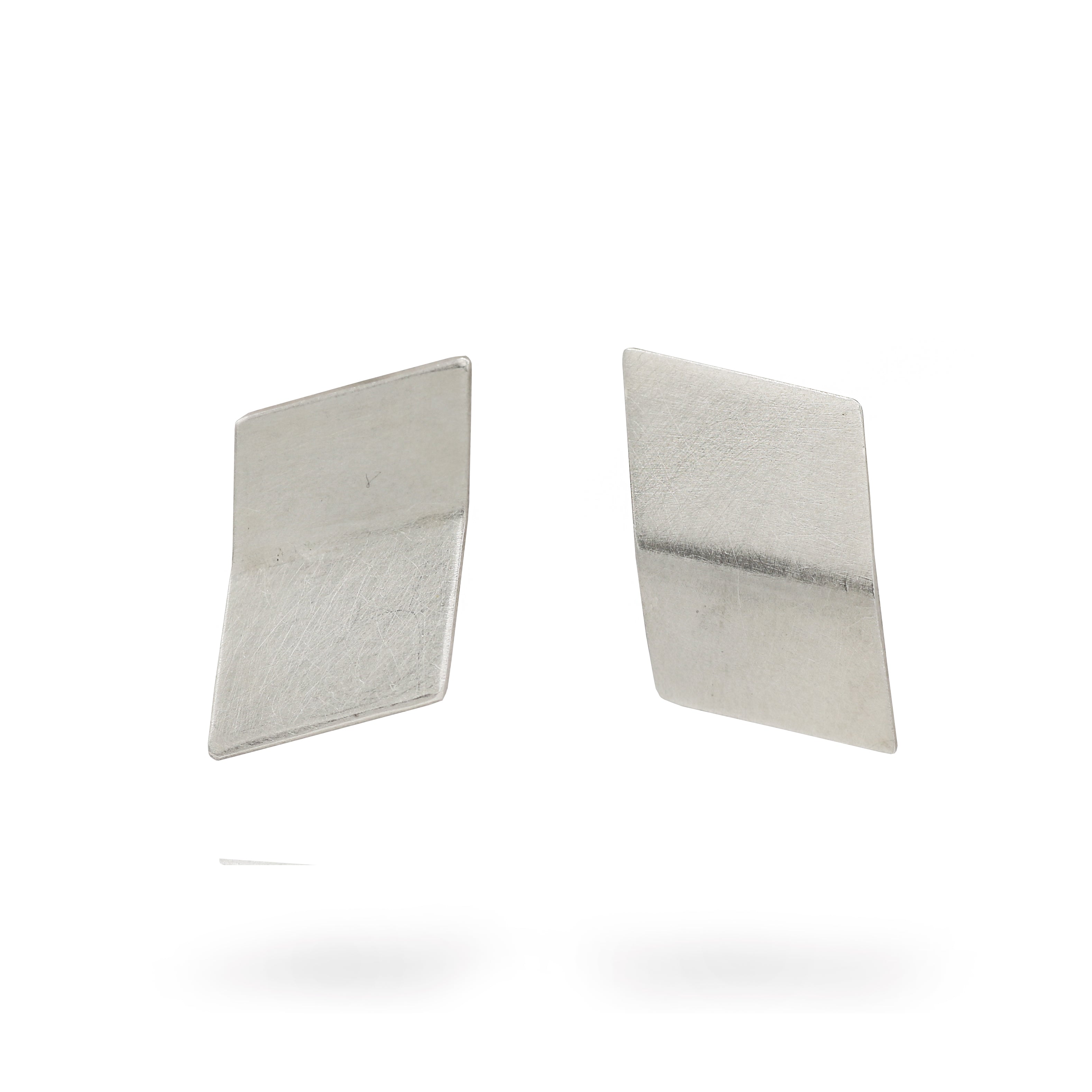 Olivia Jane Silver Geo Stud Earrings