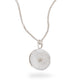 Natalie Jane Harris Large Silver Coin Pendant with Diamond